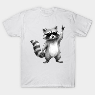 Rock On Raccoon, Animal Lovers Gift T-Shirt
