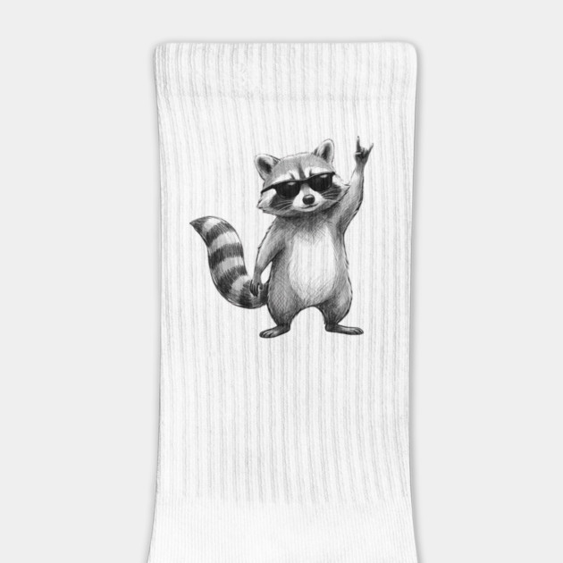 Rock On Raccoon, Animal Lovers Gift by ArtistTee ⭐⭐⭐⭐⭐