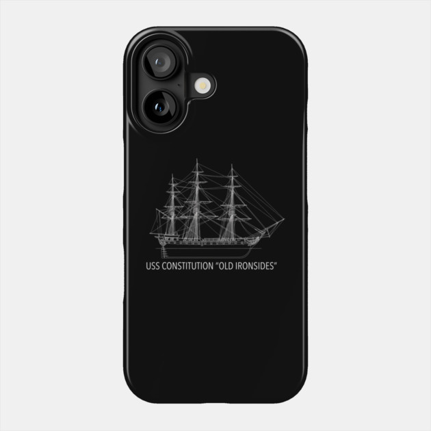 USS Constitution Old Ironsides: Naval History Enthusiasts Phone Case by ArtistTee ⭐⭐⭐⭐⭐