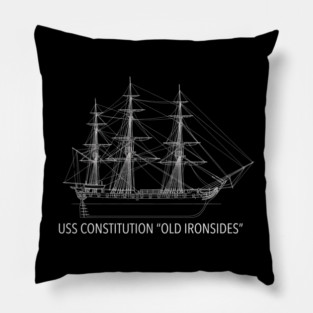 USS Constitution Old Ironsides: Naval History Enthusiasts Pillow