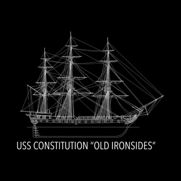 USS Constitution Old Ironsides: Naval History Enthusiasts by ArtistTee ⭐⭐⭐⭐⭐