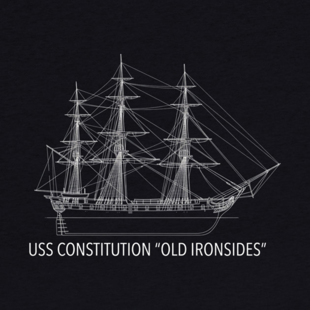 USS Constitution Old Ironsides: Naval History Enthusiasts by ArtistTee ⭐⭐⭐⭐⭐