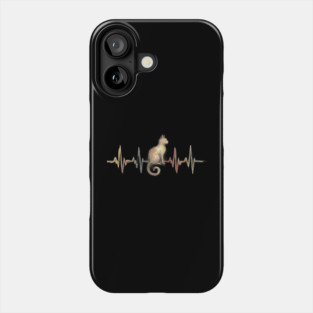 Cat Heartbeat for Cat Lovers Phone Case
