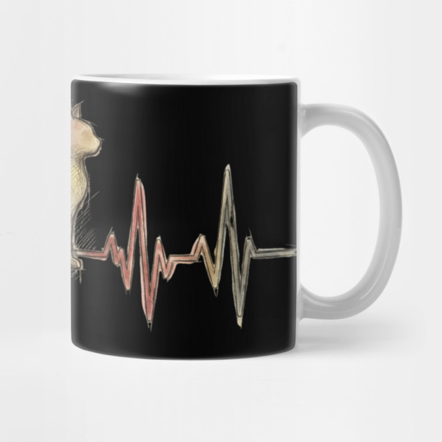 Cat Heartbeat for Cat Lovers by ArtistTee ⭐⭐⭐⭐⭐