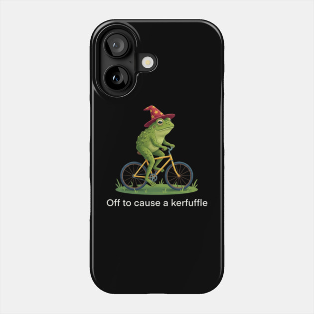 Off to cause a kerfuffle - Frog Lovers Gift Phone Case by ArtistTee ⭐⭐⭐⭐⭐