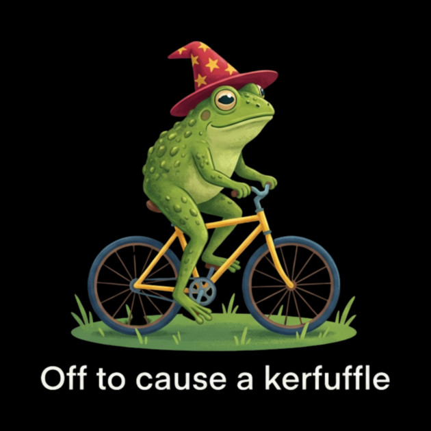 Off to cause a kerfuffle - Frog Lovers Gift by ArtistTee ⭐⭐⭐⭐⭐