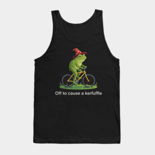 Off to cause a kerfuffle - Frog Rider Gift Tank Top