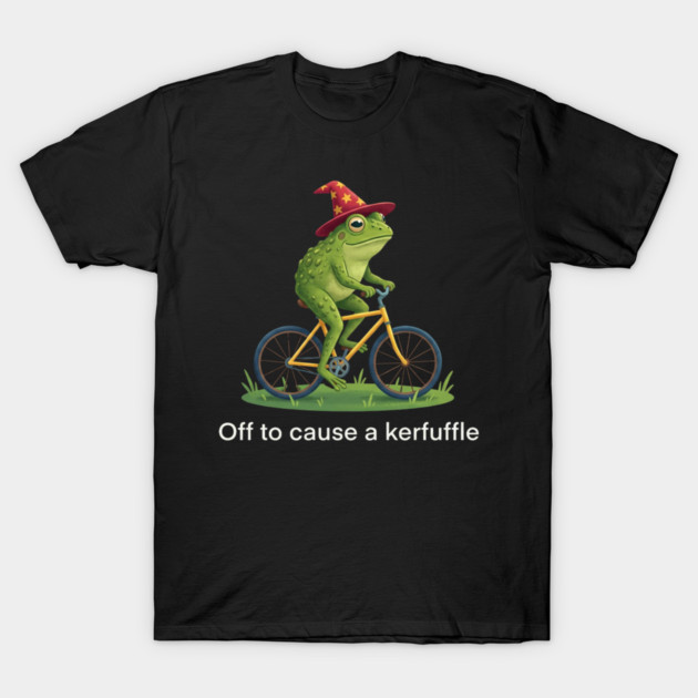 Off to cause a kerfuffle - Frog Rider Gift T-Shirt by ArtistTee ⭐⭐⭐⭐⭐