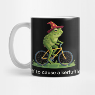 Off to cause a kerfuffle - Frog Rider Gift Mug