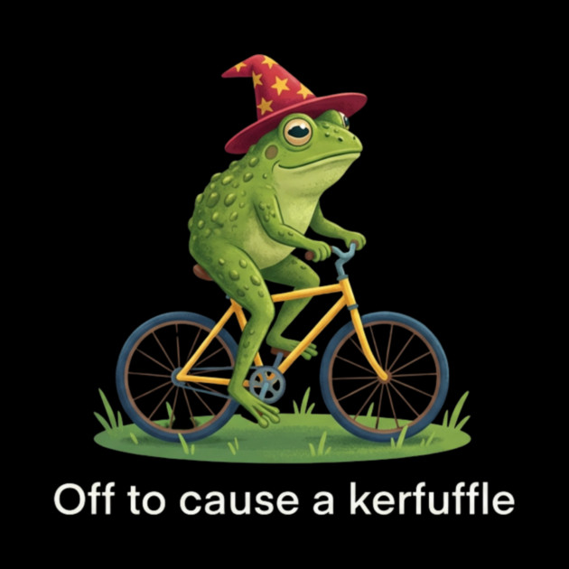 Off to cause a kerfuffle - Frog Rider Gift by ArtistTee ⭐⭐⭐⭐⭐