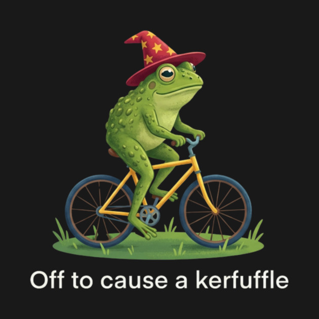 Off to cause a kerfuffle - Frog Rider Gift by ArtistTee ⭐⭐⭐⭐⭐