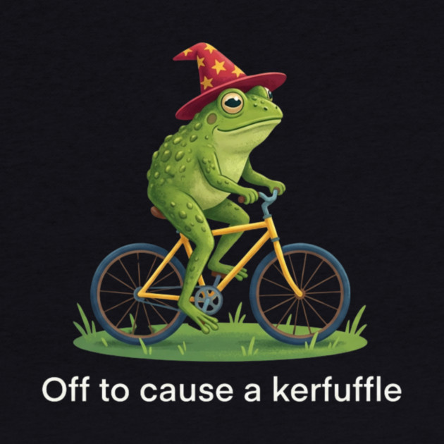 Off to cause a kerfuffle - Frog Rider Gift by ArtistTee ⭐⭐⭐⭐⭐