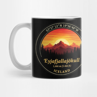 Eyjafjallajökull Iceland Sunset Mug