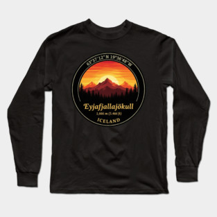Eyjafjallajökull Iceland Sunset Long Sleeve T-Shirt