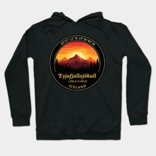Eyjafjallajökull Iceland Sunset Hoodie