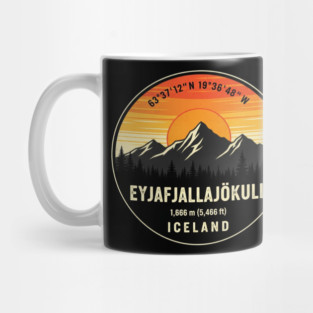 Eyjafjallajökull Iceland Mountain Retro Mug