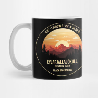 Eyjafjallajökull Iceland Sunset Round Mug