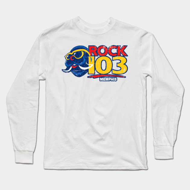 Rock 103 - Walrus Head Long Sleeve T-Shirt by rt-shirts