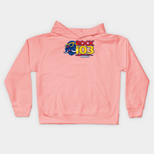 Rock 103 - Walrus Head Kids Hoodie by rt-shirts