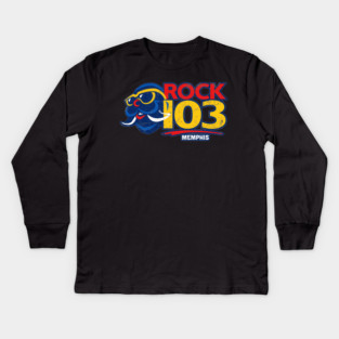 Rock 103 - Walrus Head Kids Long Sleeve T-Shirt
