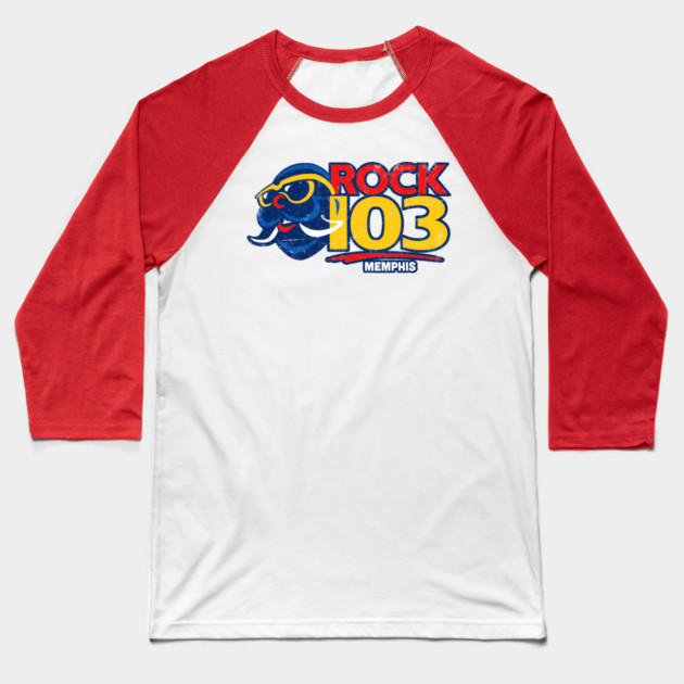 Rock 103 - Walrus Head Baseball T-Shirt by rt-shirts