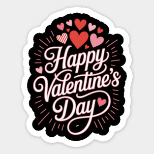 happy valentines day women Girlfriends cute valentine Sticker