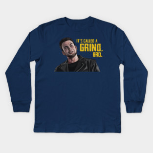Scott Pilgrim VS The World: It's called a GRIND, Bro. Kids Long Sleeve T-Shirt