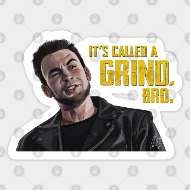 Scott Pilgrim VS The World: It's called a GRIND, Bro. Sticker by 51Deesigns