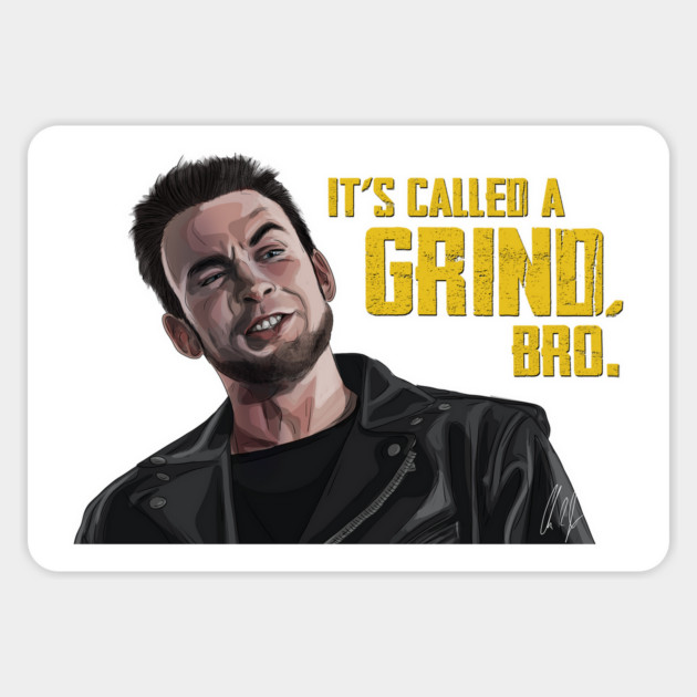 Scott Pilgrim VS The World: It's called a GRIND, Bro. Magnet by 51Deesigns
