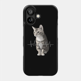 Heartbeat Cat Phone Case