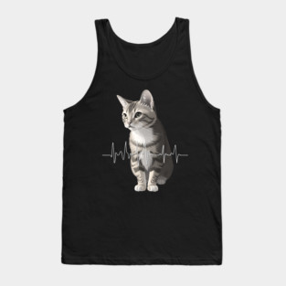 Heartbeat Cat Tank Top