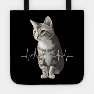 Heartbeat Cat Tote