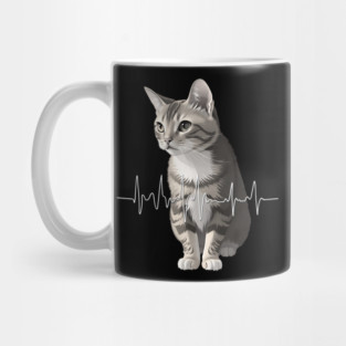 Heartbeat Cat Mug