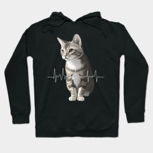 Heartbeat Cat Hoodie