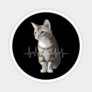 Heartbeat Cat Magnet
