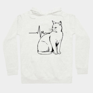 Heartbeat Cat Hoodie