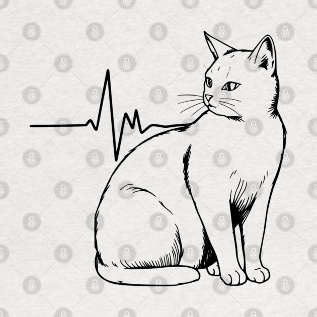 Heartbeat Cat by Pixel Threads 