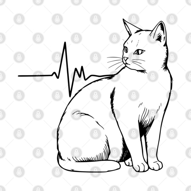 Heartbeat Cat by Pixel Threads 
