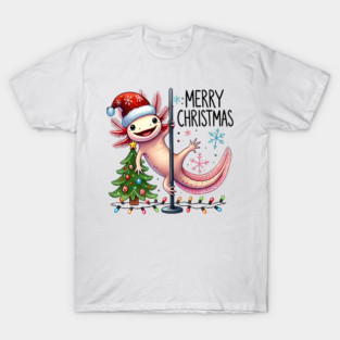 Merry Christmas Axolotl Christmas T-Shirt T-Shirt