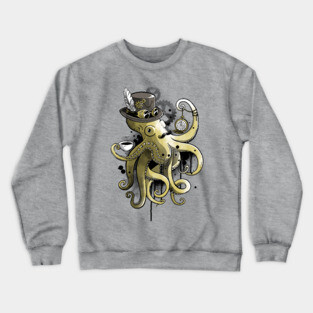 Steampunk octopus Crewneck Sweatshirt