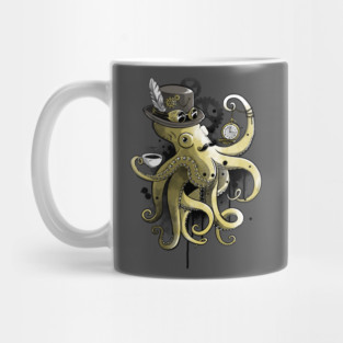Steampunk octopus Mug