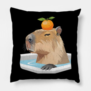 Yuzu Spa Treatment Geometric Capybara Pillow