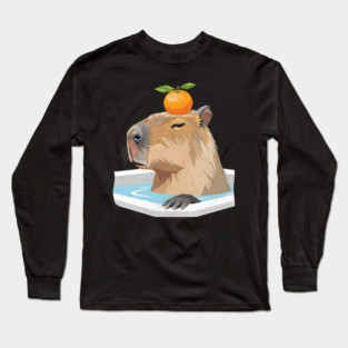 Yuzu Spa Treatment Geometric Capybara Long Sleeve T-Shirt