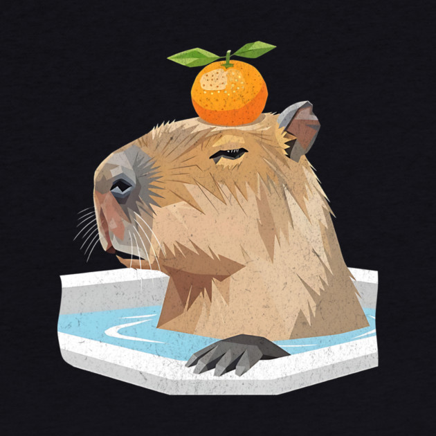 Yuzu Spa Treatment Geometric Capybara by Designed By Marty