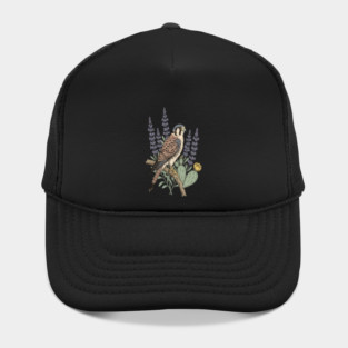 American Kestrel Desert Sage Vintage Art Hat