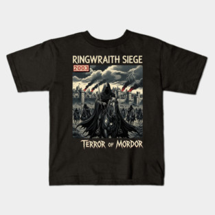 Ringwraith Siege Terror of Mordor Kids T-Shirt