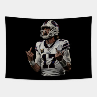 Josh allen the mIddle Finger MVP retro Tapestry