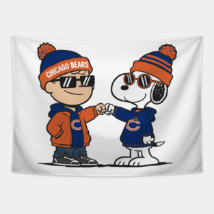 Snoopy Chicago Bears Tapestry