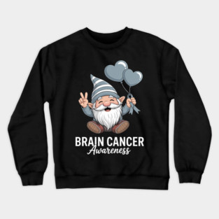 Brain Cancer Awareness Crewneck Sweatshirt