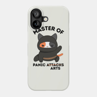 Master Of Panic Attacks Ninja Cat Phone Case